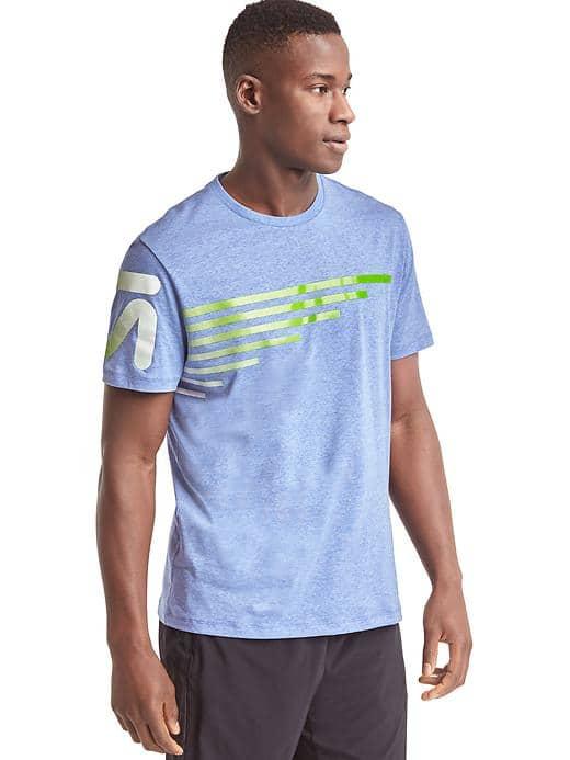 Gap Men Gdry Graphic Tee - Blue Heather