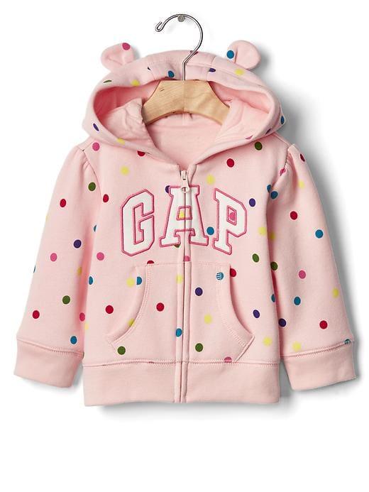 Gap Logo Terry Bear Hoodie - Pink Cameo