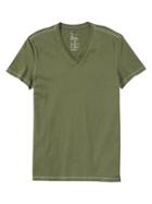 Gap Essential Deep V Neck T Shirt - Green Brook