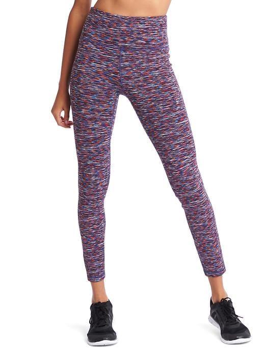 Gap Women Gapfit Blackout Technology Gfast Spacedye High Rise Leggings - Novelty Red/blue Space Dye