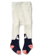 Gap Penguin Sweater Tights - Ivory Frost