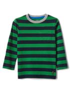 Gap Stripe Pocket Tee - Happy Green