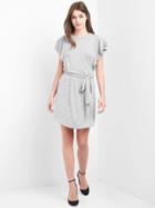 Gap Women Softspun Flutter Dress - Light Grey Marle