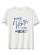 Gap Men Short Sleeve Graphic Tee - Save Whiskey