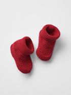 Gap Knit Booties - Modern Red
