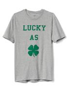 Gap Men St Pat's Horseshoe Tee - New Heather Grey