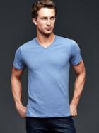 Gap Men Essential V Neck T Shirt - Bainbridge Blue