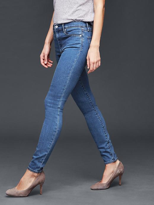 Gap Women 1969 True Skinny Stretch High Rise Jeans - Medium Indigo