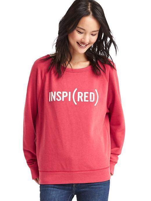 Gap Women X Red Open Neck Sweatshirt - Red
