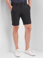 Gap Men Lightweight Stretch Performance Khaki Shorts 10 - True Black