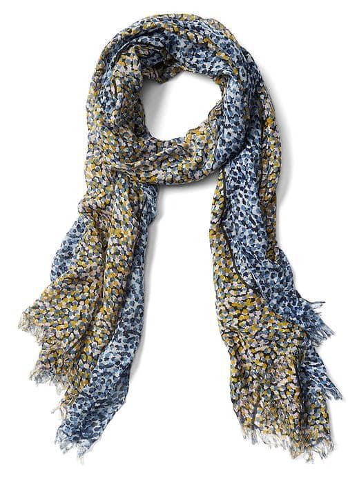 Gap Women Floral Fringe Scarf - Multi