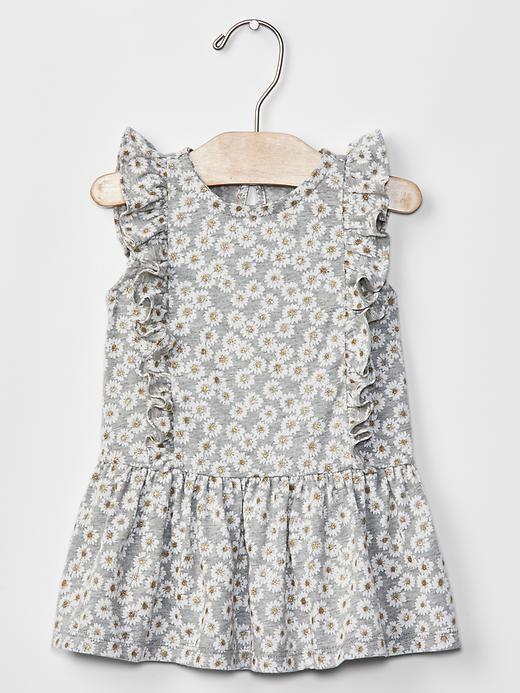 Gap Glitter Daisy Ruffle Dress - Gray