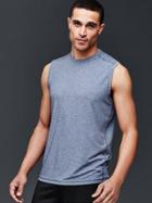 Gap Men Gapfit Breathe Sleeveless T Shirt - Grey Heather