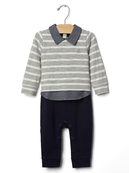 Gap Stripe 3 In 1 Layer One Piece - Dark Night