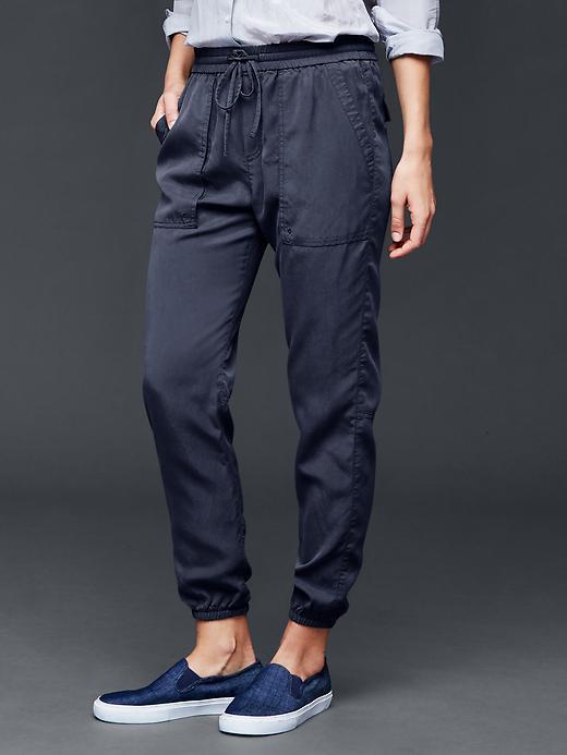 Gap Women Tencel Utility Jogger - True Indigo