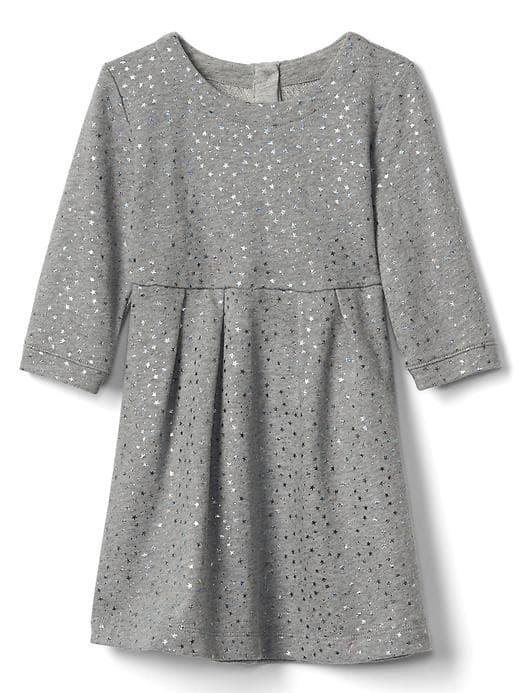 Gap Velour Fit & Flare Dress - Scattered Stars