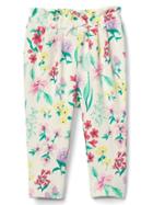 Gap Floral Terry Pants - Ivory Frost