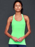 Gap Women Gapfit Breathe Racerback Tank - Neon Lime Green