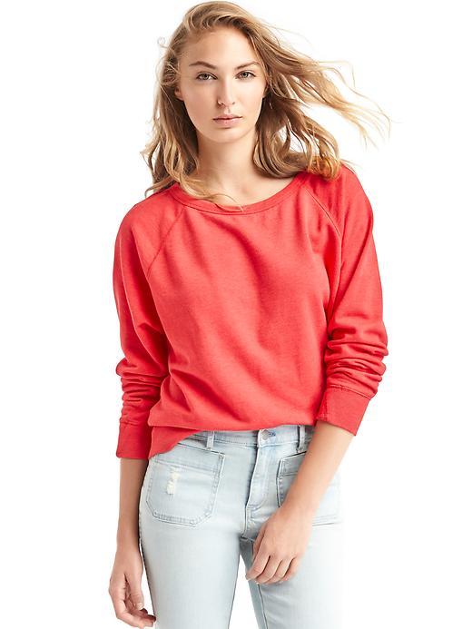 Gap Women Raglan Pullover Sweatshirt - New Nordic Red