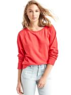 Gap Women Raglan Pullover Sweatshirt - New Nordic Red