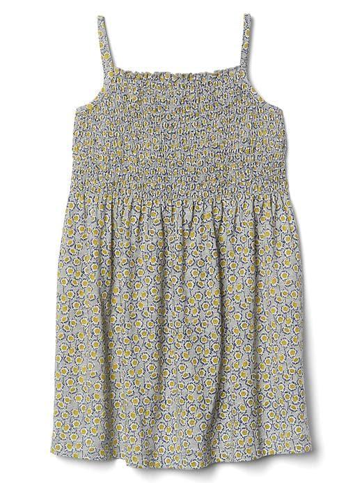 Gap Floral Smock Dress - Grey Heather