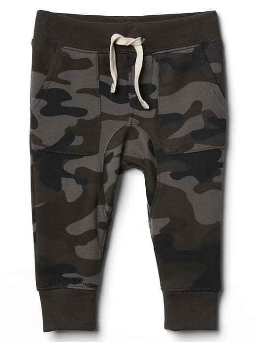 Gap Camo Terry Joggers - Black Camo