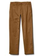Gap Men Vintage Wash Relaxed Fit Chinos Stretch - Palomino Brown