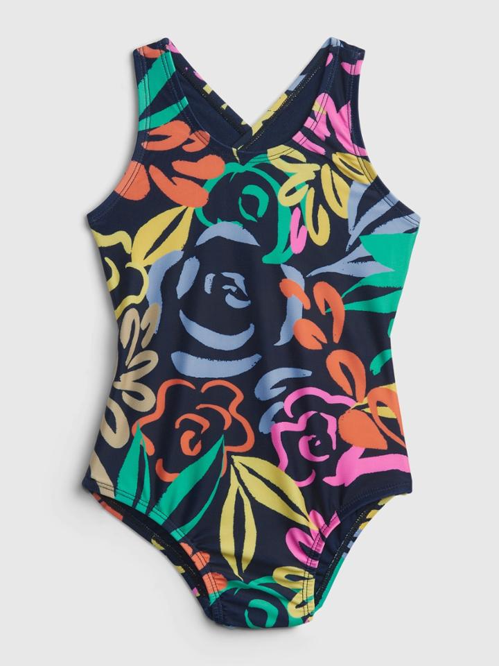 Toddler Recycled Floral Swim One-piece