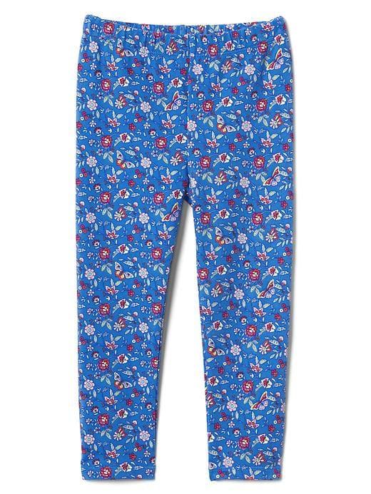 Gap Print Soft Terry Capris - Blue Floral