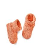 Gap Knit Booties - Orange Heather