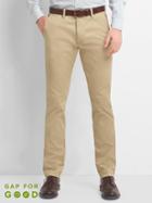 Gap Classic Stretch Slim Fit Khakis - Iconic Khaki