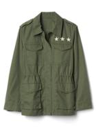 Gap Women Logo Americana Utility Jacket - Monterey Cypress
