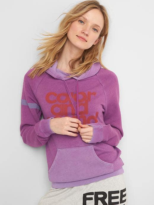 Gap Women Free City X Gap Color & Sound Hoodie - Purple Aster