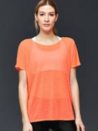 Gap Women Air Jersey Tee - Neon Orange Dark