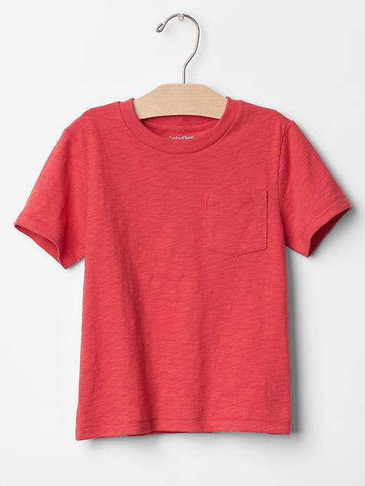Gap Solid Pocket Tee - Red