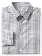 Gap Men Supima Cotton Tattersall Standard Fit Shirt - Mercury Grey