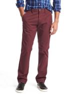 Gap Men Stretch Slim Fit Chinos - Pinot Noir