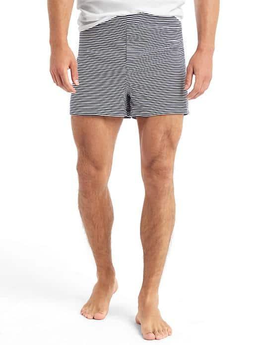 Gap Men Knit Lounge Boxer Shorts - Blue Heather