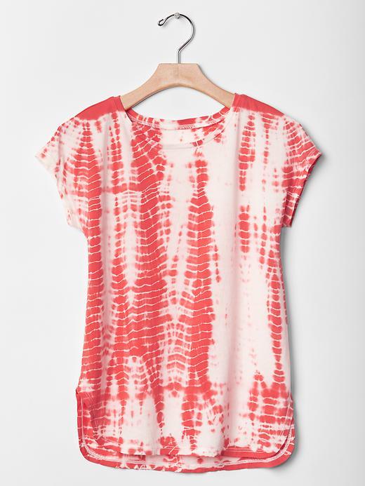 Gap Tie Dye Drapey Tee - Pure Red