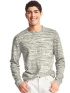 Gap Men Spacedye Crewneck Sweater - Space Dye Grey Marl