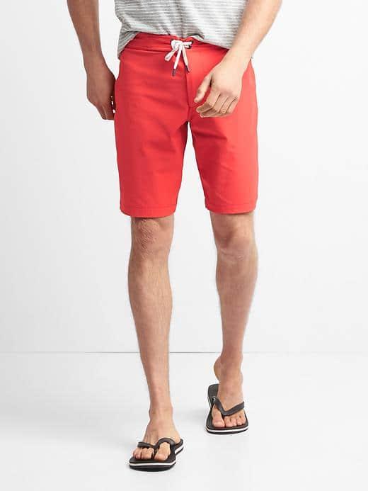 Gap Men Solid Board Shorts 10 - Hula Red