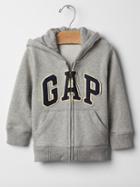 Gap Arch Logo Zip Hoodie - Heather Gray