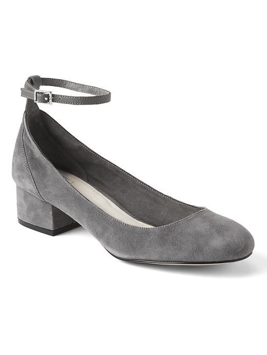 Gap Women Ankle Strap Block Heel - Grey