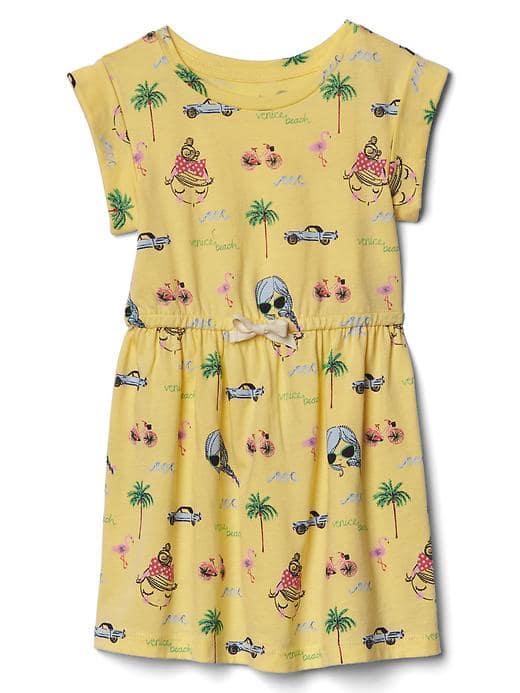 Gap Print Jersey Dress - Car Print