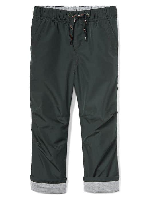 Gap Jersey Lined Pull On Pants - Black Grass