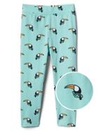 Gap Women Print Stretch Jersey Capris - Toucan