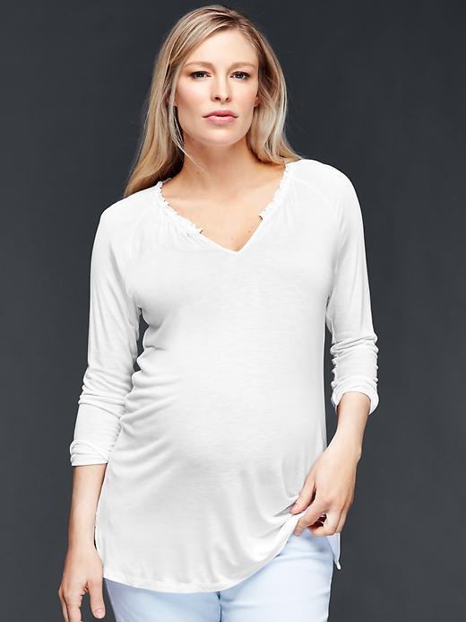 Gap Three Quarter Sleeve Dolman Top - White