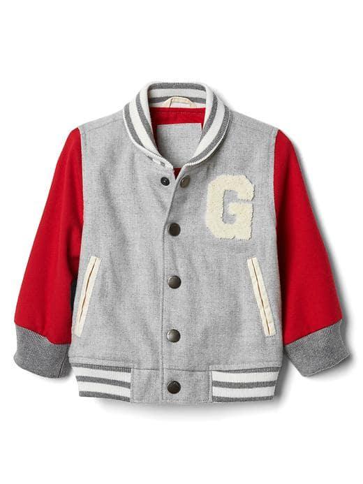 Gap Love Logo Bomber Jacket - Gray