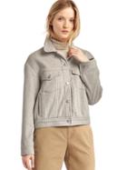 Gap Women Twill Denim Style Jacket - Heather Grey