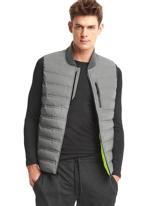 Gap Men Primaloft Reflective Puffer Vest - Silver